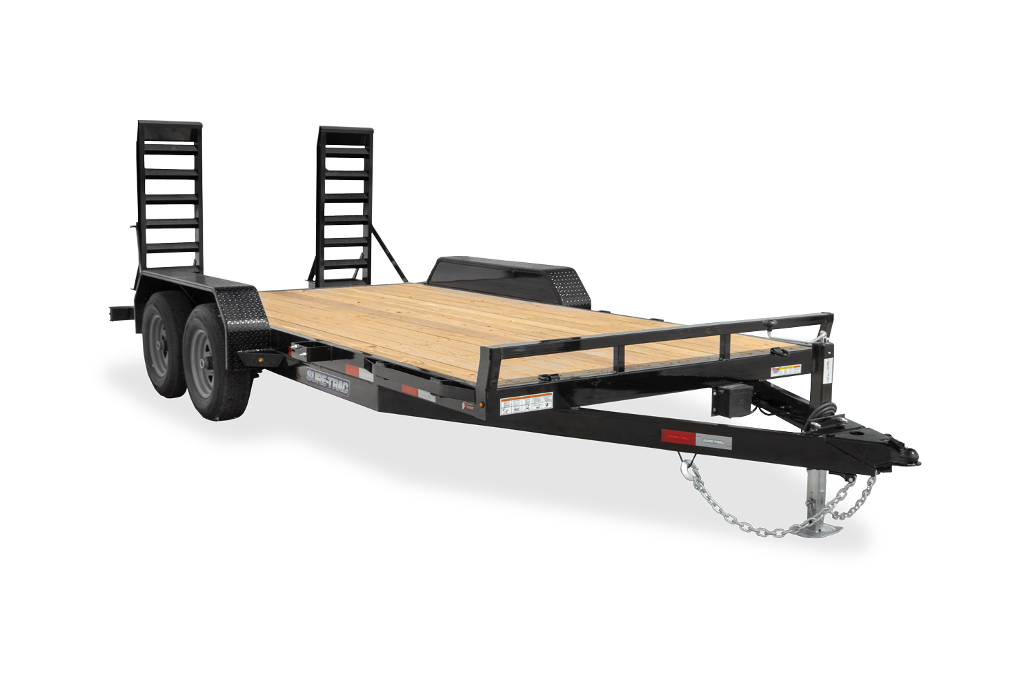 Front Angle of the 10K Model of the Sure-TracEquipment Trailer