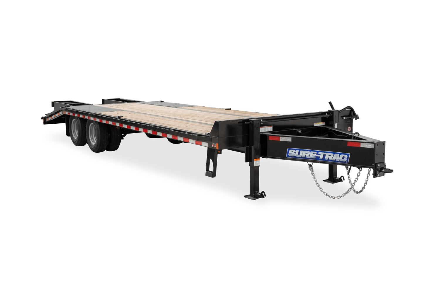 Wide Shot of the Tandem Dual Bumper Pull HD Low Profile Beavertail Deckover
