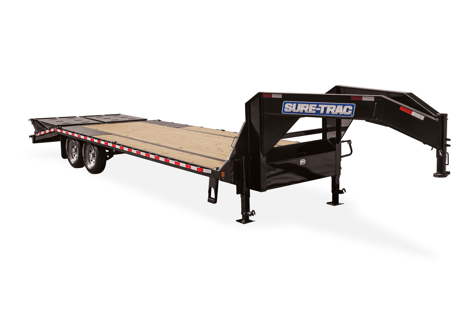 Wide Shot of the Goosneck Model HD Low Profile Beavertail Deckover