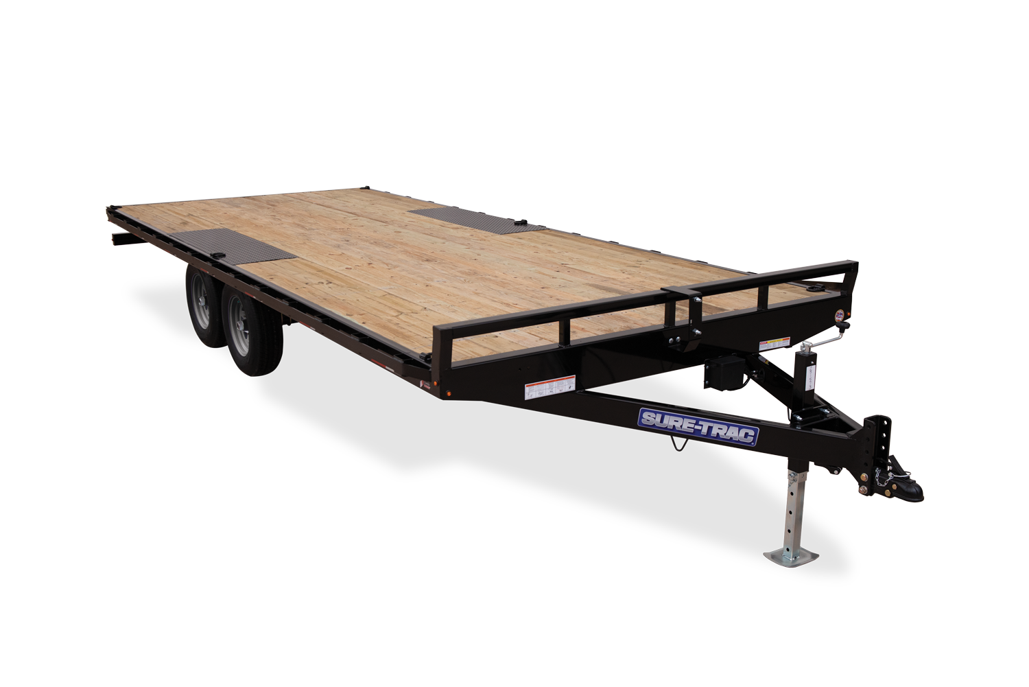 Front View of the Low Profile Flatbed Deckover