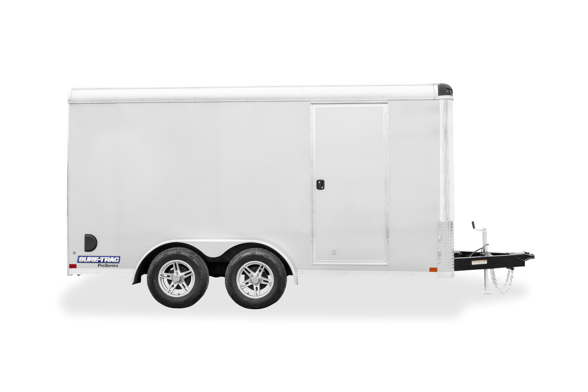 Sure-Trac | Pro Series Round Top Enclosed Cargo Trailer | Image | Side, straight, gray, Pro Series Round Top Enclosed Cargo trailer