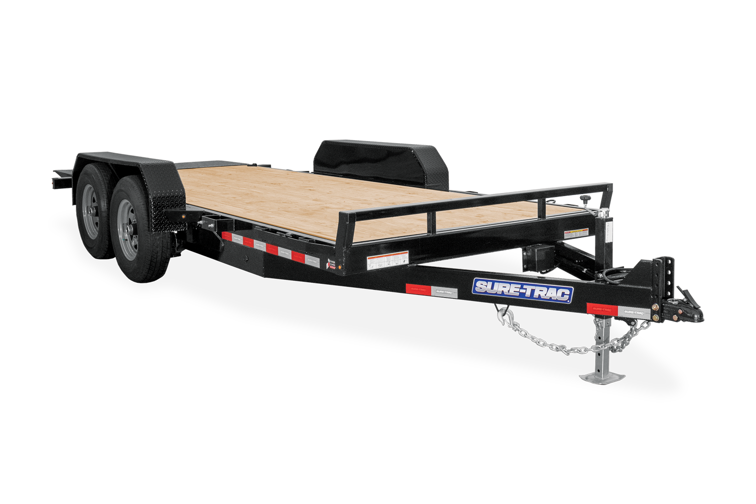 Sure-Trac | Image | Wide view of the Tilt Bed Equipment Trailer Not Tilted