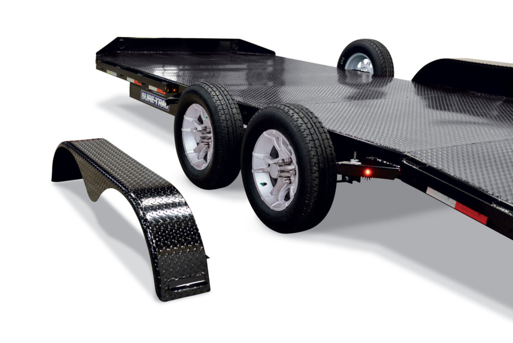SureTrac SteelDeckCarHaulerRemovableFender SureTrac