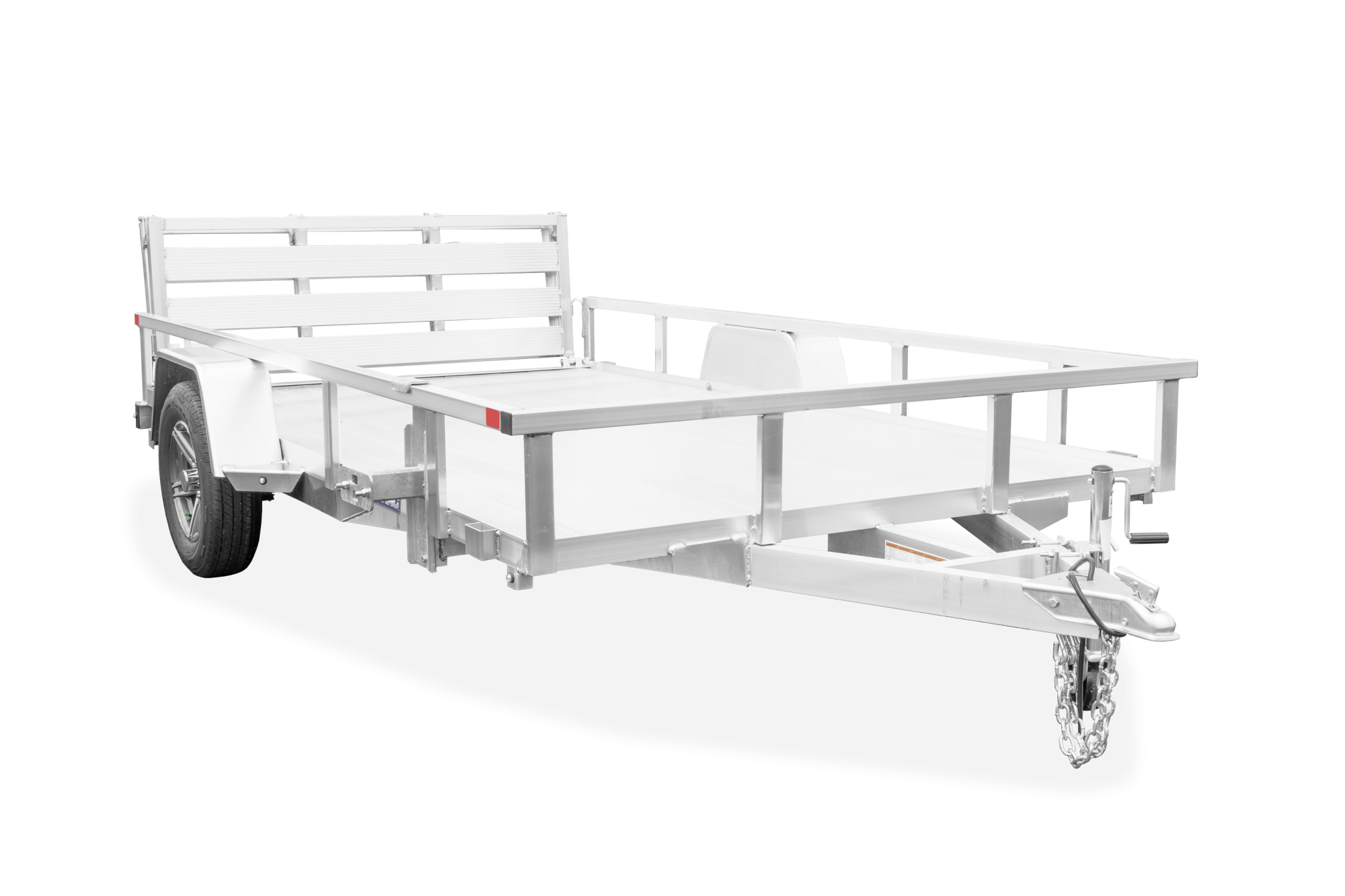 Front view of Aluminum Single Axle Tube Top