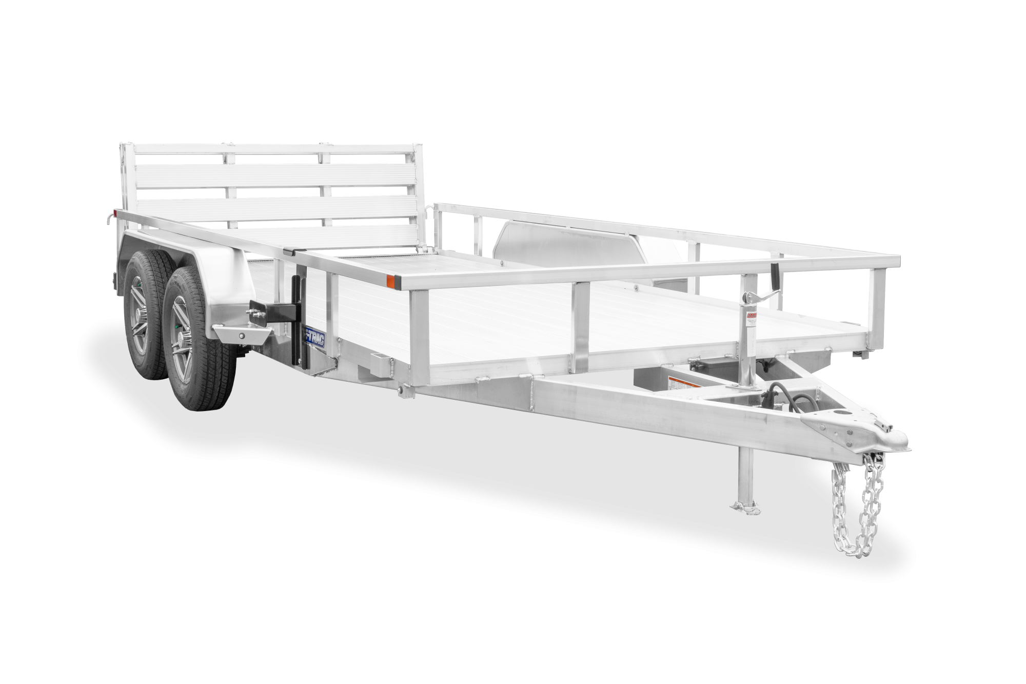 Front view of Tandem Axle Aluminum Tube Top