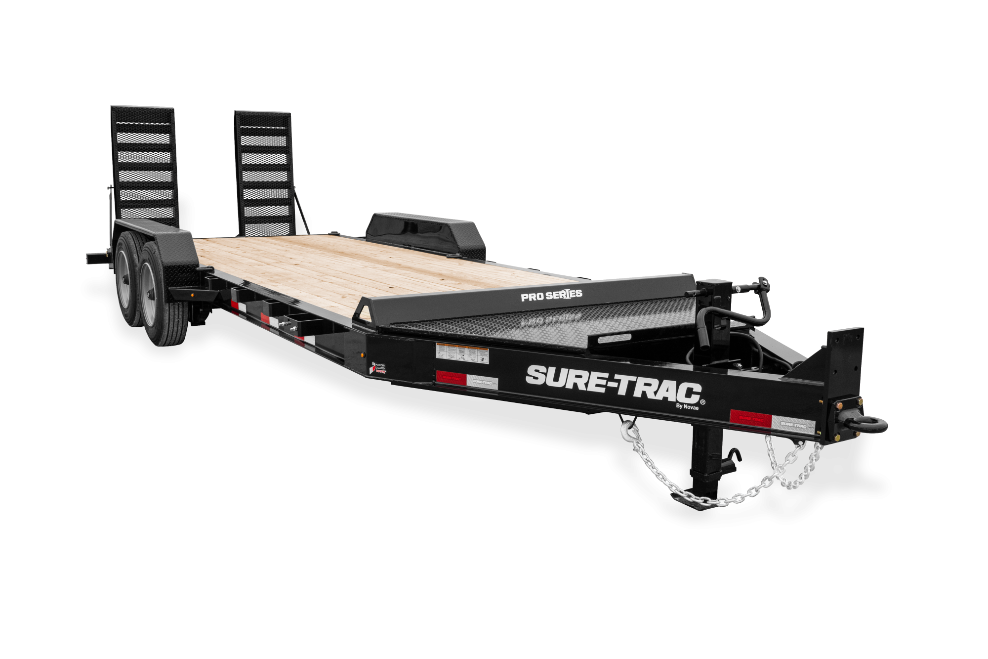 Sure-Trac | Pro Series Equipment | Image | Front view, tilted, Pro Series Equipment with reflective tape
