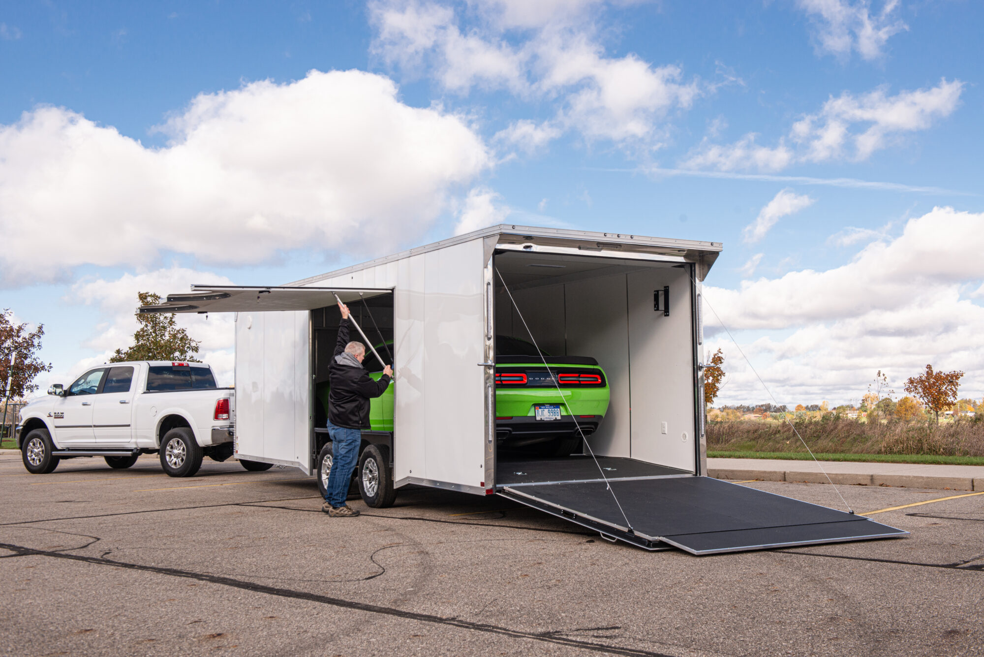 2021 Racing Pro Life Enclosed rear view