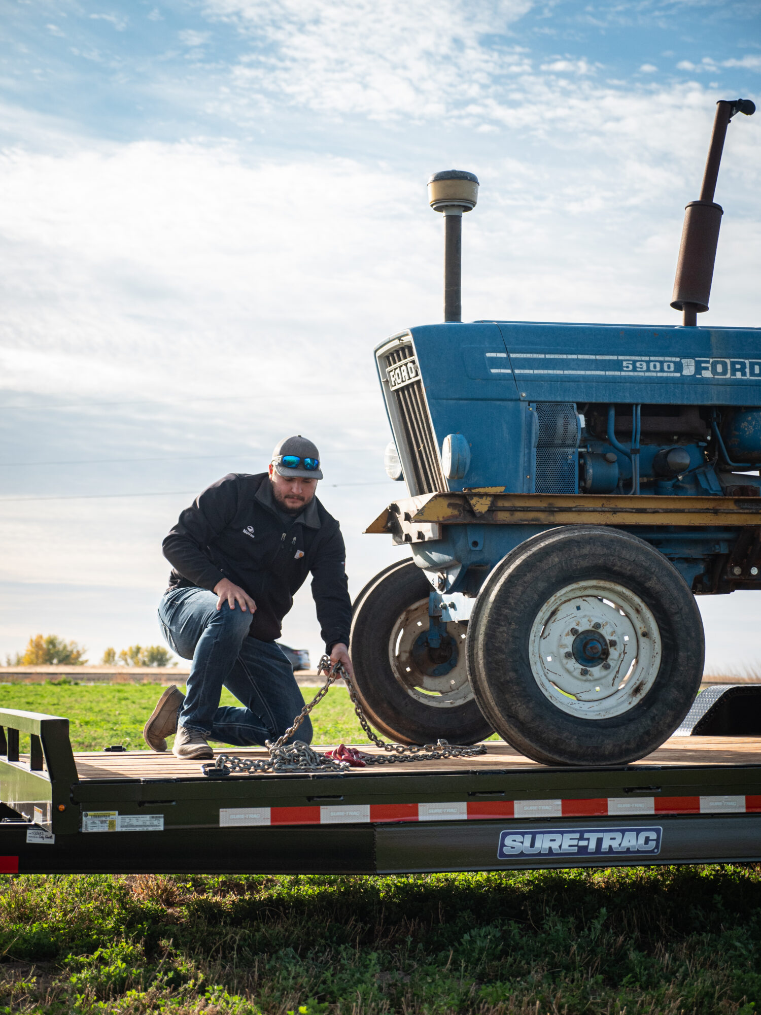 2024 Implement Blue Ford Tractor front