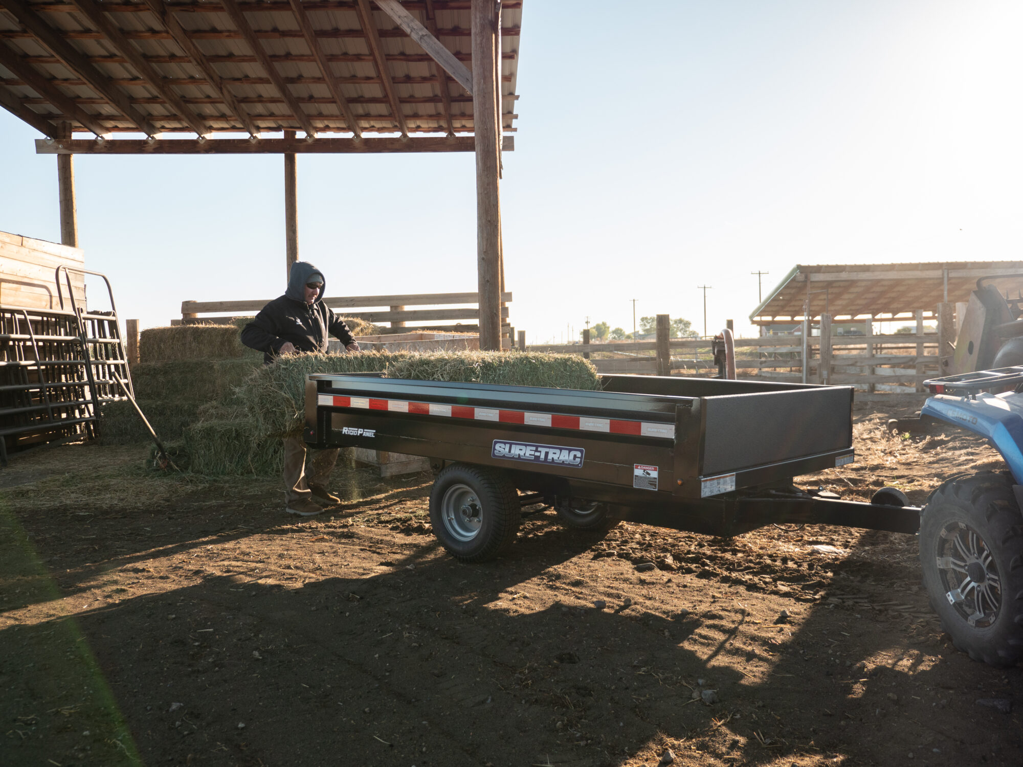 2024 utility dump hay delivery diagonal rear view