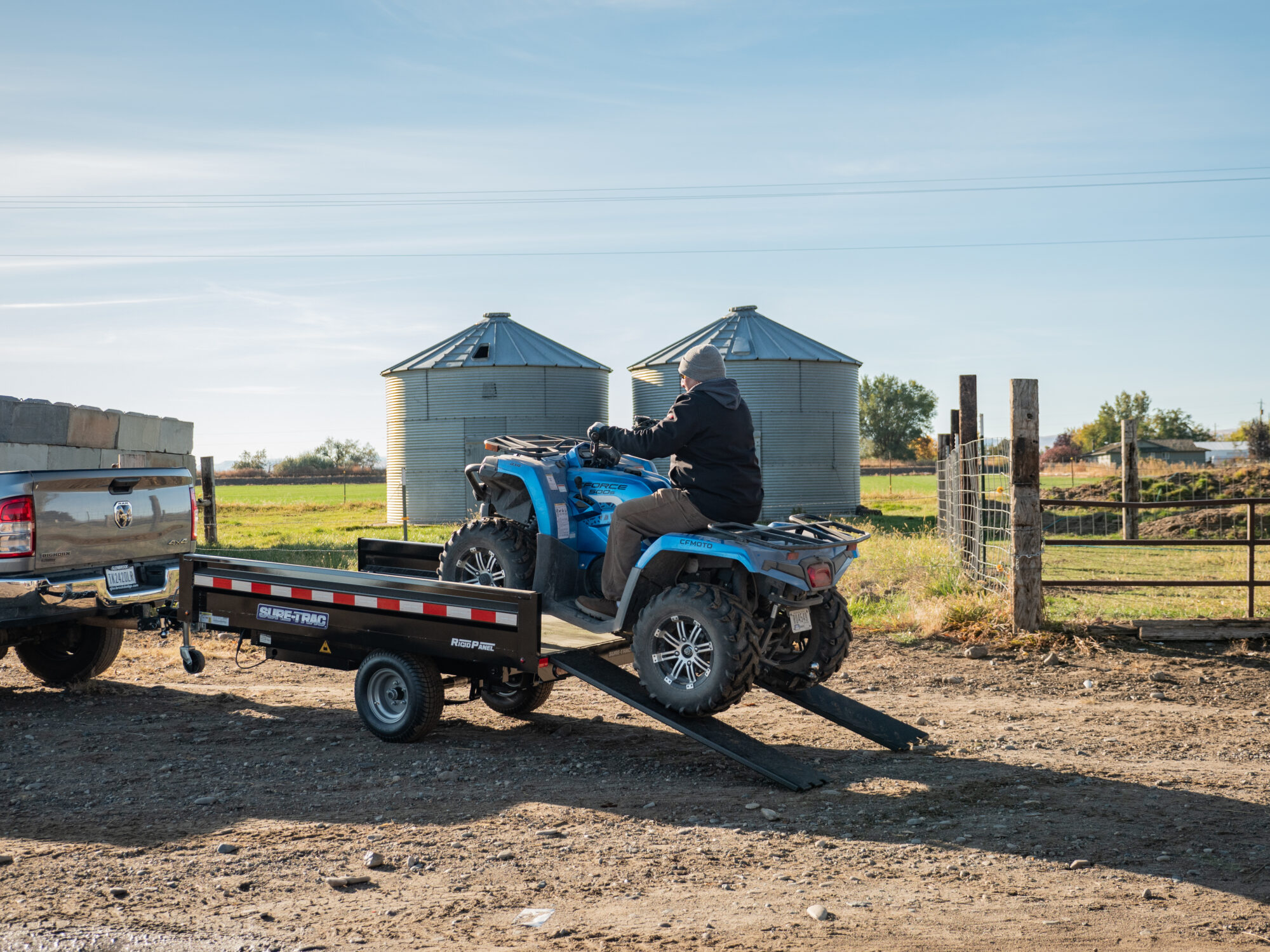 2024 utility dump hay delivery side rear view