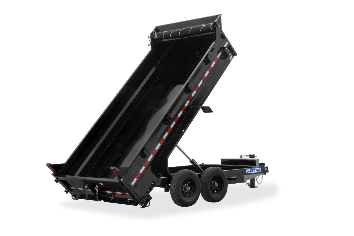 View of the Low Profile Dual Ram rear tilted