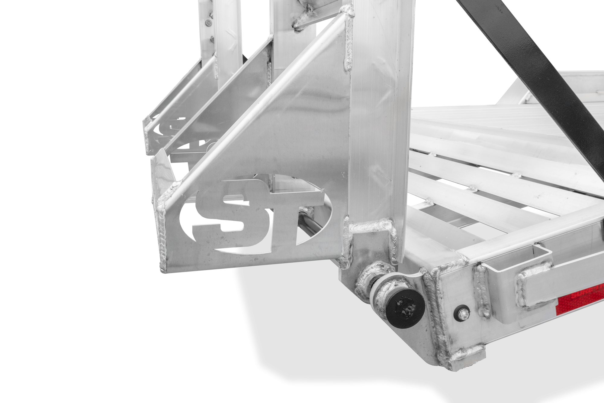 Close-Up of the 5' Aluminum Stand-Up Ramp