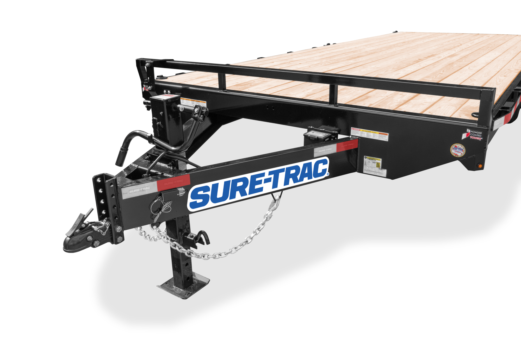 Standard Duty Beavertail Deckover | Front view, tilted, close-up of Tongue Area
