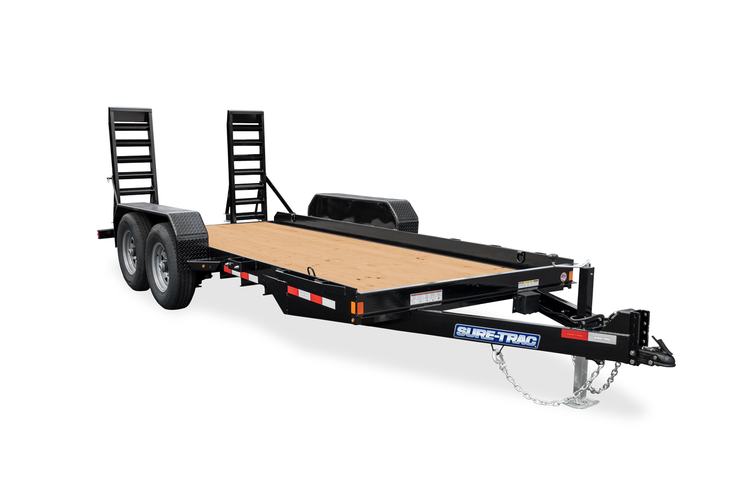 angled front view of the Skid Steer Equipment Trailer
