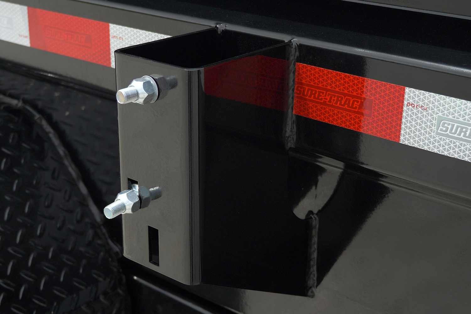 Close-Up of the Spare Tire Carrier without a spare on it