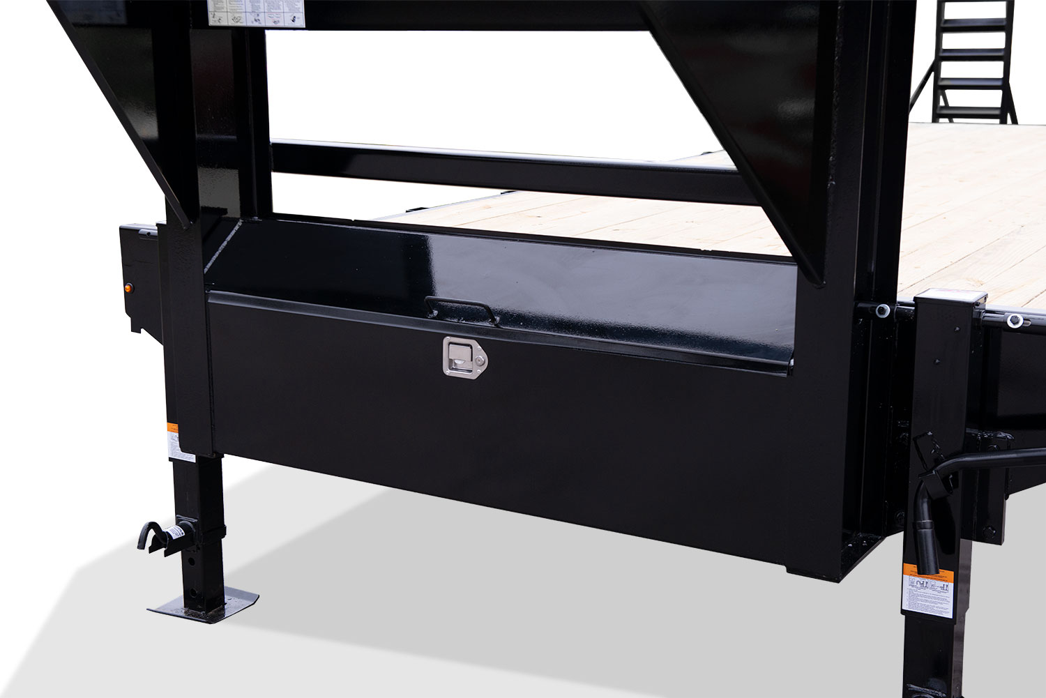 gooseneck 15k deckover trailer tool box